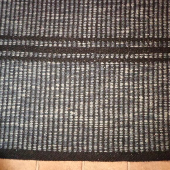NWT Dash & Albert Malta Navy Woven Wool Rug (Annie Selke Company) Handmade - Picture 4 of 16